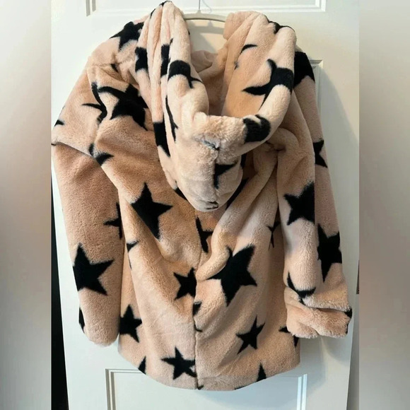 Signature Studio Star Print Pink Coat - Picture 3 of 6